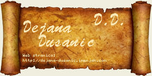 Dejana Dušanić vizit kartica